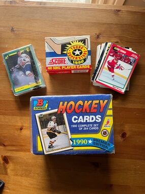Bundle of 1990 NHL TCG Sports Hockey Cards Sealed + Opened Various Teams